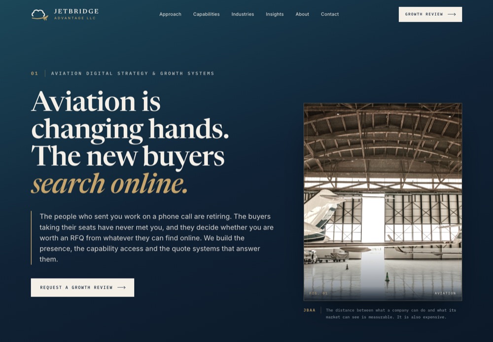 JetBridge Advantage website